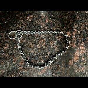 Black Comfort Chain Dog Collar